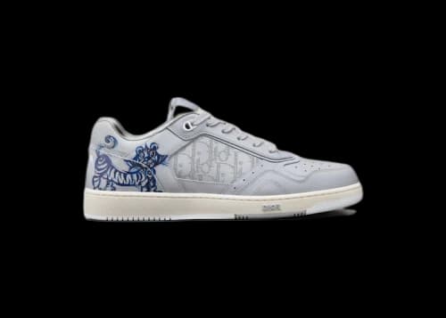 Dior B27 Kenny Scharf Low Top Blue Tiger Print