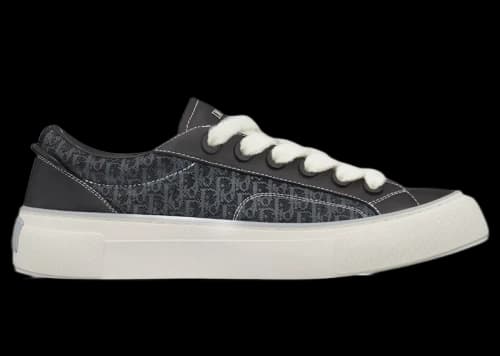 Dior B33 Sneaker Black Smooth Calfskin Oblique Jacquard