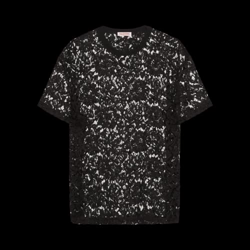 Valentino Lace T-Shirt 'Black'