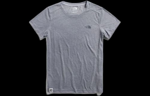THE NORTH FACE Outdoor Sports hygroscopic Breathable Quick Dry Short Sleeve Couple Style Gray