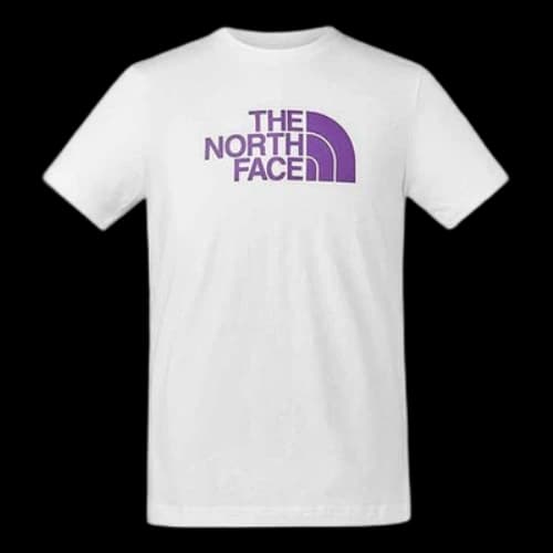 THE NORTH FACE Unisex Logo Printed Round-neck Tee White