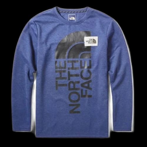 THE NORTH FACE MENS Outdoors Long Sleeve Tee Blue