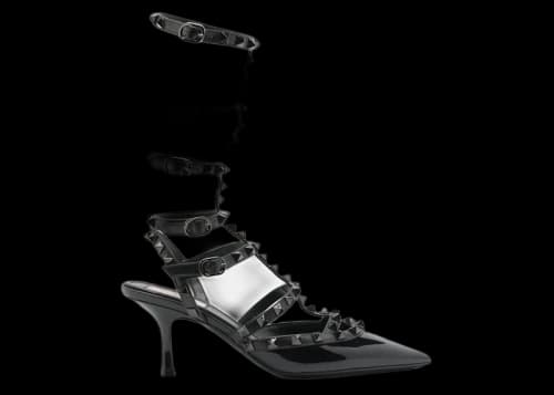 Valentino Garavani Rockstud Pointed Toe Pumps Black (Women's)