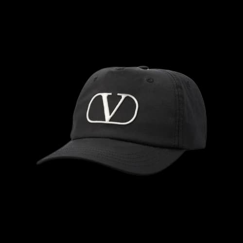 Valentino Logo Cap 'Black/Ivory'