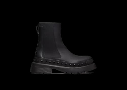 Valentino M-Way Rockstud Beatle Boots Black