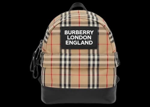 Burberry Small Nico Check Backpack Canvas/Leather