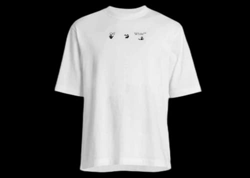 OFF-WHITE Embroidered Arrow Logo Skate T-shirt White/Black