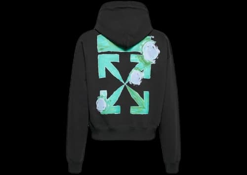 OFF-WHITE Tornado Arrow Logo Hoodie Black/Multi