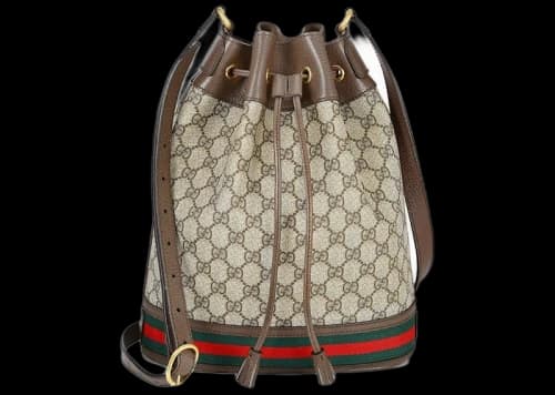 Gucci Ophidia GG Bucket Bag Beige/Ebony