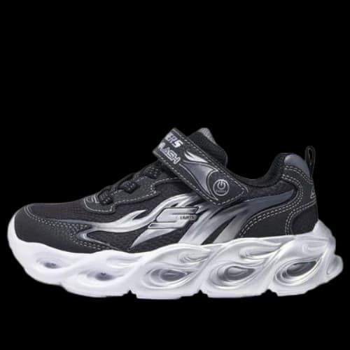 (GS) Skechers Thermo-Flash Trainers 'Black Silver'