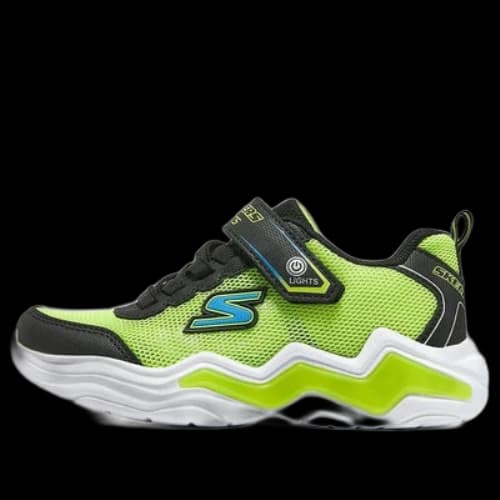 (GS) Skechers S Lights Erupters IV 'Green Black'