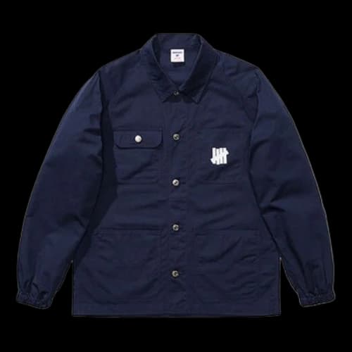 UNDEFEATED Ripstop Chore Jacket Casual Cargo Navy Blue