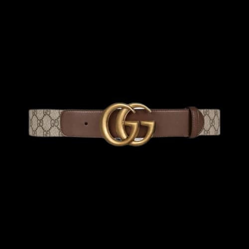 Gucci GG Belt With Double G Buckle 'Brown'