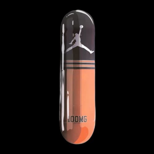 Denial In Patient Skateboard Deck Orange