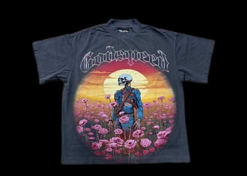 Godspeed Open Fields Tee Black