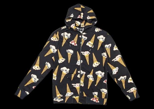 Icecream Ice Cream Shane Zip Hoodie Black
