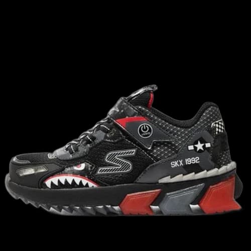 (GS) Skechers Training Shoes 'Black Red'