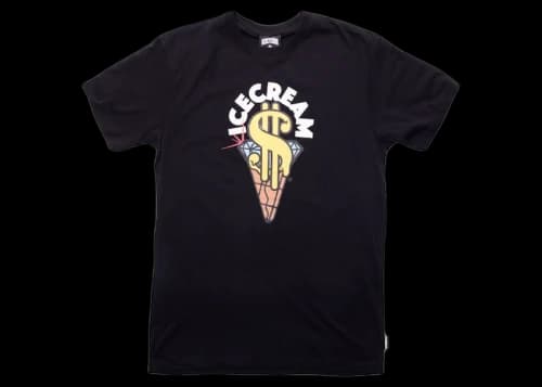 Icecream Ice Cream King Cone Tee Black