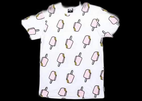 Icecream Ice Cream Pop Tee White