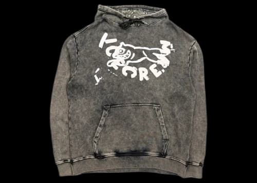 Icecream Ice Cream Stone Hoodie Black