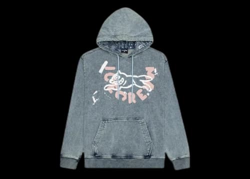 Icecream Ice Cream Stone Hoodie Blue