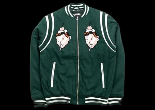 Icecream Ice Cream Faces Jacket Green