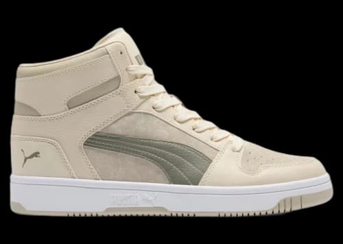 Puma Rebound Layup Washed Suede Alpine Snow Velvet Moss