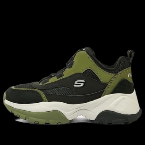 (GS) Skechers Sport Shoes 'Olive Black'