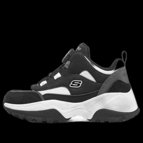 (GS) Skechers Sport Shoes 'Black Grey White'