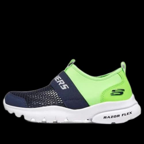 (GS) Skechers Razor Flex 'Black Green'