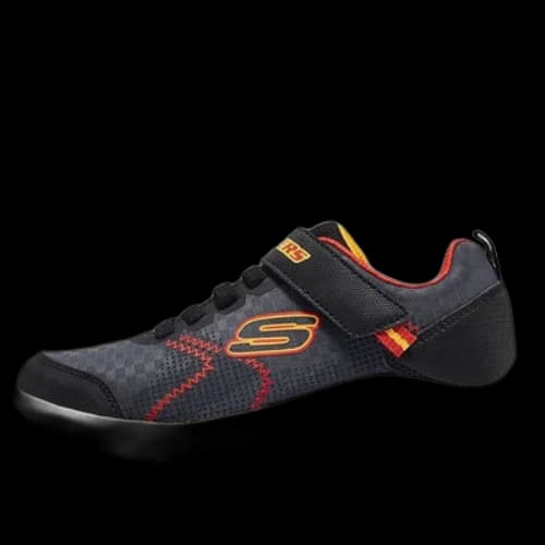 (GS) Skechers Microspec - Zovox Athletic Sneaker 'Black Grey Red'