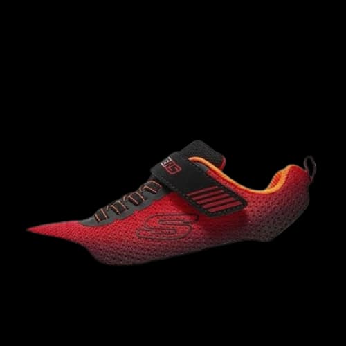 (GS) Skechers Microspec - Zorva Shoes 'Red Black'