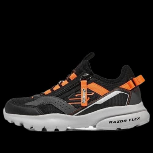 (GS) Skechers Slip-ins Razor Flex Air Sneaker 'Black Orange'