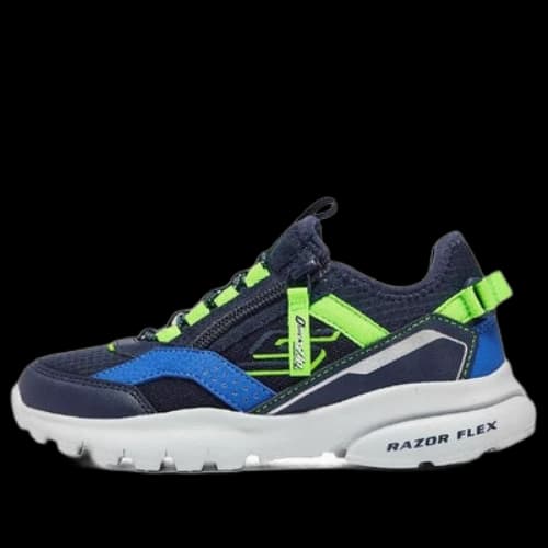 (GS) Skechers Slip-ins Razor Flex Air Sneaker 'Black Blue Green'