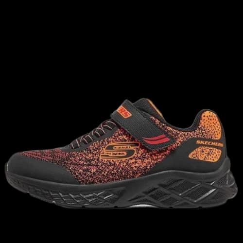 (GS) Skechers Microspec 2.0 Tromson 'Black Red Orange'