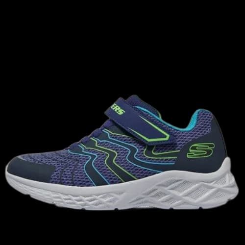 (GS) Skechers Microspec II Trainers 'Navy Blue'