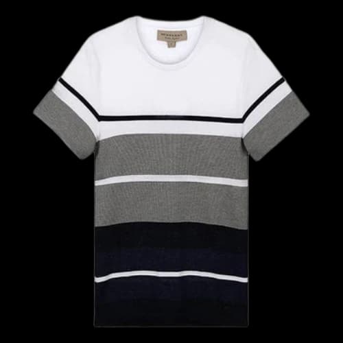 Burberry Splicing Short Sleeve Colorblock