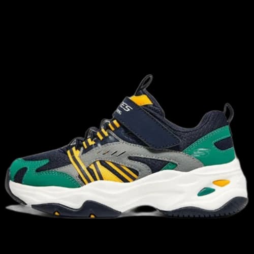 (GS) Skechers Stamina Shoes 'Navy Grey Green'