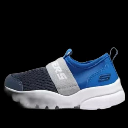 (GS) Skechers Slip-On Sport Shoes 'Black Grey Blue'