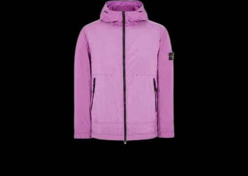 Stone Island 40522 Garment Dyed Crinkle Reps NY Jacket Magenta