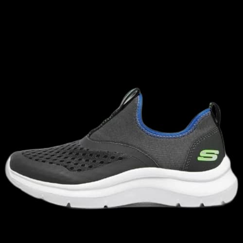 (GS) Skechers Comfy Slip On Shoes 'Grey Blue'