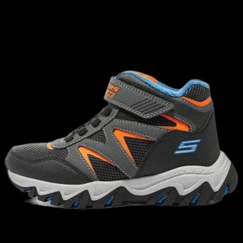 (GS) Skechers Rugged Ranger Shoes 'Black Grey Orange'