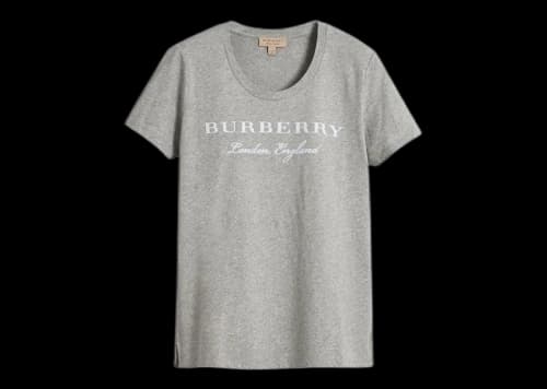 Burberry Women's Classic Logo T-shirt Gray