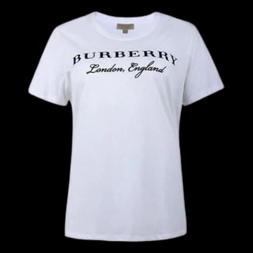 Burberry Logo Printing Round-neck White