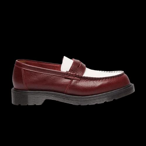 Dr. Martens Penton Two-Tone Loafer 'Burgundy White'