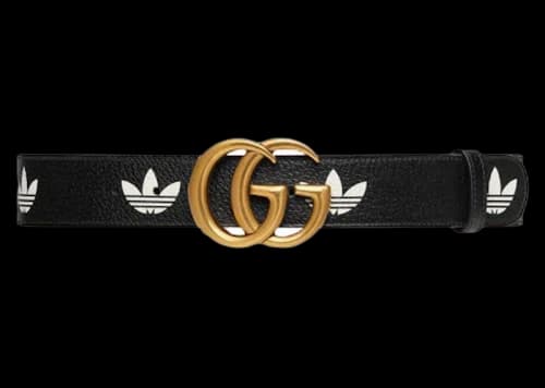 Gucci x adidas GG Marmont Belt Black/White