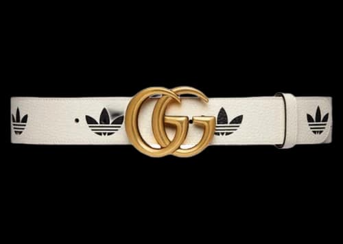 Gucci x adidas GG Marmont Belt White/Black