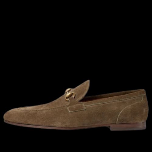 Gucci Jordaan Loafer 'Olive Green Suede'