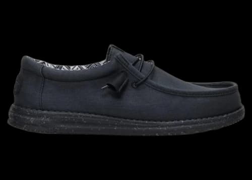 Hey Dude Wally Stretch Canvas Black