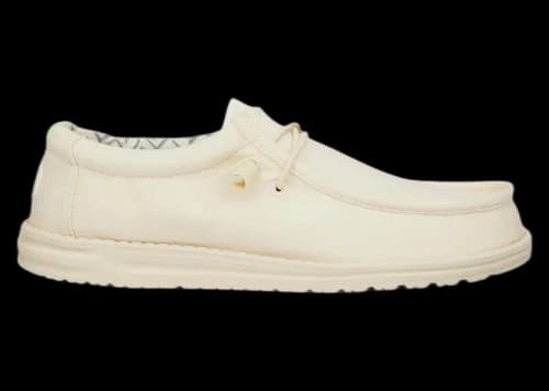 Hey Dude Wally Stretch Canvas Stone White